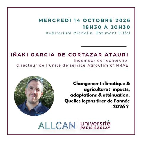 Changement climatique & agriculture : impacts, adaptations & atténuation. Quelles leçons tirer de l’année 2026 ?