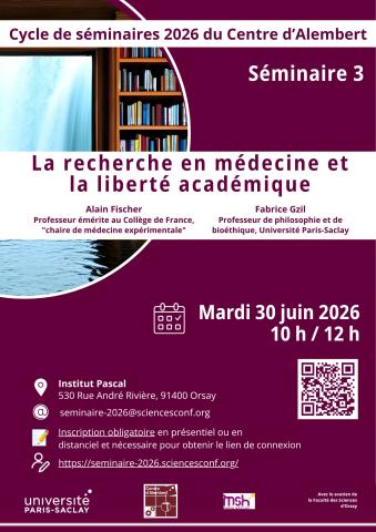 🎓Cycle de séminaires 2026 du Centre d'Alembert